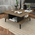 HANAH HOME Sto za dnevnu sobu Akya Walnut Black