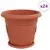 Saksije za biljke 24 pcs Crvena cigla O 34 x 28 cm Plastika