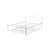 Woody Fashion Double Bedstead K25 - White (150 x 200)