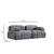 Atelier del Sofa Dvosed Petite 2, 190 x 95 x 75 cm, Sivi