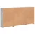 Komoda s LED svjetlima siva boja betona 202x37x100 cm