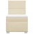 Vidaxl Box spring postelja z vzmetnico krem 80x200 cm blago