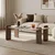 HANAH HOME Sto za dnevnu sobu Renard Travertine Venezia Walnut