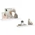 Polica na zidu Zidne 2 pcs Bijeli mramor 90 x 23,5 x 4 cm