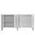 HANAH HOME Komoda Rany 150 White Silver