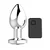 Butt Plug Vibrator USB Silver