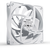 Case Cooler Be quiet Pure Wings 3 120mm PWM high-speed BL111 White