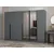 Hanah Home ormar sa reflektujućim staklom Nisa 20596, 270 cm, antracit