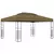 vidaXL Paviljon 3x4 m taupe 180 g/m2