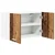Vidaxl Viseča omarica Riga 2 pcs Staro les in bela 60 x 31 x 40 cm