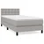 Vidaxl Box spring postelja z vzmetnico svetlo siva 80x200 cm blago
