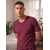 Sinsay - Majica - maroon