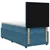 vidaXL Postelja boxspring z vzmetnico Modra 100 x 200 cm Žamet
