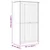 Vidaxl Garderobna omara z vrati BODO Medeno rjava 53,5 x 99 x 173 cm