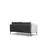 Atelier del Sofa Dvosed Sino 87x90x177cm Sivi