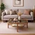 Hanah Home klub sto Olimpus 90, 90 cm, orah / beli mermer