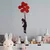 Opviq Zidna dekoracija Banksy-11-1, 100x34 cm, 1.5 mm, Crno-crvena