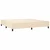 Vidaxl Box spring postelja z vzmetnico krem 200x200 cm blago