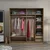 Hanah Home Garderober Kale-7162, 220x210x60 cm, Braon
