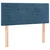 Vidaxl Box spring postelja z vzmetnico temno moder 90x190 cm žamet