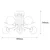 Conceptum Hypnose Luster Daisy-147-AV2, 80 cm, 5xE27