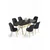 Hanah Home Trpezarijski set, 7 komada, Teget