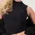 GymBeam Women‘s NEO Turtleneck Top Black