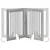 Vrata za pse s postoljem 2 pcs Siva sonoma 80 x 100 cm