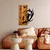 Wallity Zidna dekoracija Deer and Mountain, 43x58x3 cm, Smeđe boje