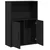 Regal za knjige crni hrasta 60x24x85 cm od konstruiranog drva
