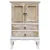 vidaXL Predalnik bel 50x30x80 cm les