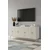 Hanah Home komoda Ayshe 180, 180 cm, bela / travertin / zlatna
