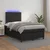 Krevet box spring s madracem LED crni 120 x 190 cm umjetna koža