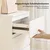HOMCOM HOMCOM Komoda iverna plošča 60D x 40Š x 79V cm Bela, (5000242528)