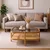 Hanah Home klub sto Alaska 90, 90 cm, hrast