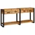 Konzolni stolovi 2 pcs Smeđa 161 x 33 x 75 cm Čvrsto drvo manga