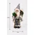 Deda Mraz dekorativna figura 181407-12, 30 cm, Sivo-beli
