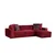 Atelier del Sofa Ugaona garnitura Lego 100x76x300cm Crvena