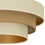 Plafonski luster WENTA 1xE27/60W/230V, prečnik 50 cm, bež/juta