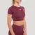 GymBeam Women‘s Flow Crop Top Wine