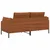vidaXL Kavč za 2 osebi Rjava 188 x 81 x 89 cm Umetno usnje
