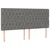 Vidaxl Box spring postelja z vzmetnico LED temno siva 180x200 cm blago