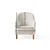 Atelier del Sofa Fotelja Aries, 75 x 85 x 75 cm, Bela