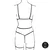 Le Désir Luxe Open Harness with Nipple Pads Black