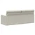 vidaXL 3-sedna sofa Krem 190 x 81 x 82 cm Žamet