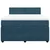 VIDAXL Box spring postelja z vzmetnico modra 140x190 cm žamet
