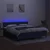 Vidaxl Box spring postelja z vzmetnico LED modra 180x200 cm blago