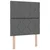 vidaXL Postelja boxspring z vzmetnico Temno siva 80 x 200 cm Blago