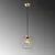 Opviq Luster Vetra-15281, 26x26x120cm, IP20, Zlatne boje