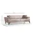 Atelier del Sofa Trosed na razvlačenje Hamlet 95x77x230cm Bež